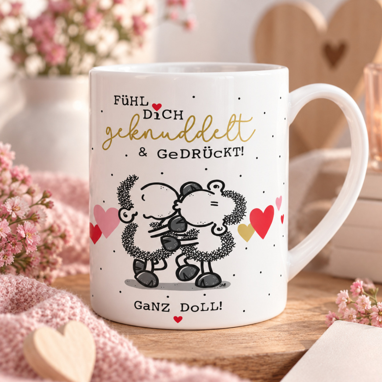 XL-Tasse Fühl Dich geknuddelt
